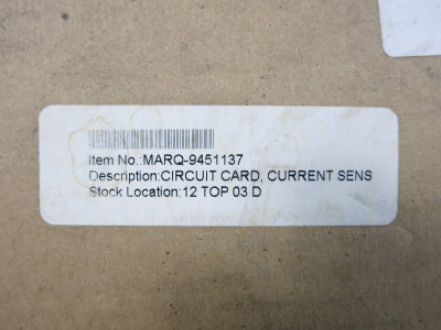 NEW Marquip 9451137 Current Sensor Circuit Board PLC Card NIB (TK4738-2)