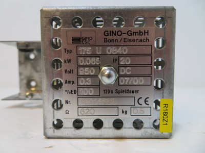 GINO ESE Type 175 U 0840 Resistor 0.065 kW 20 IP 950 Volt DC 175U0840 0.3 Amp (NP2268-2)