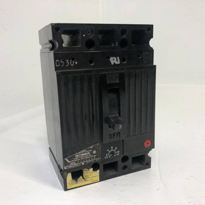 Image of GE TEC36003S 3A Mag-Break Circuit Breaker 480/600V 3 Pole 3 Amp General Electric
