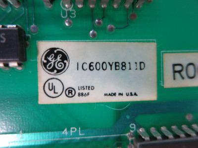 GE Fanuc Series 6 IC600-YB811D 10-50VDC / 5VDC Input Module PLC IC600YB811D (TK4918-1)