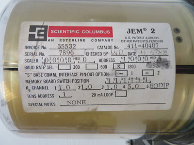 Scientific Columbus Type JEM 2 411-40407 Programmable Multifunction Meter (NP2380-1)