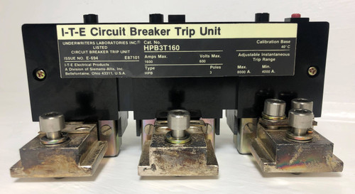 I-T-E HPB3T160 1600A Trip Unit Type HPB Circuit Breaker ITE 480/600V 3P 1600 Amp (EM3673-1)