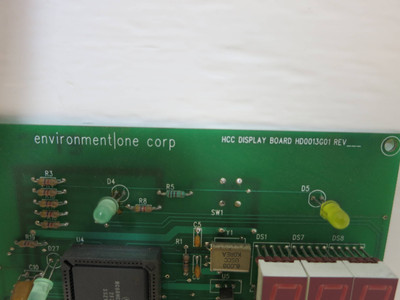 Environment One HD0013G01 Gas Analyzer HCC Display Board Eone Hydrogen Control (DW1728-1)