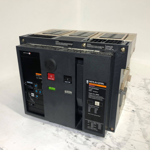 Image of Merlin Gerin MP16H1 1600A LSI Masterpact Circuit Breaker EO w/ 1600 Amp Plug 3P
