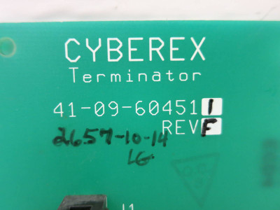 Cyberex 41-09-604511 Rev F Terminator Board PLC Card Module 41-09-60451-1 (TK5427-1)