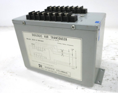 Scientific Columbus DLV3-1K5A2 Digilogic VAR Transducer 3PH 3W 120V Esterline (DW1819-1)
