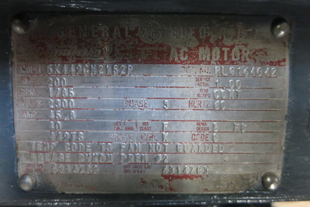 REBUILT GE 200 HP Tri-Clad AC Motor 2300V 1785 RPM Frame 449TS TriClad 2300 VAC (PM3019-3)