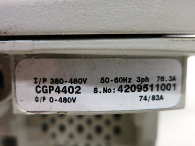 Control Techniques CGP4402 Commander GP20 60HP VS AC Drive 3PH 480V 83A Emerson (DW1917-1)