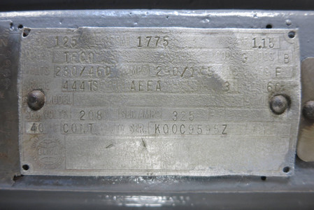 Rebuilt Teco Westinghouse AEEA 125HP 230/460V 1775 RPM Explosion Motor 444TS 125 (PM3052-1)