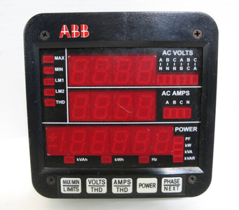 Electro Industries Model P-34 Power Meter Display Module AC Volts Amps ABB (DW2048-28)