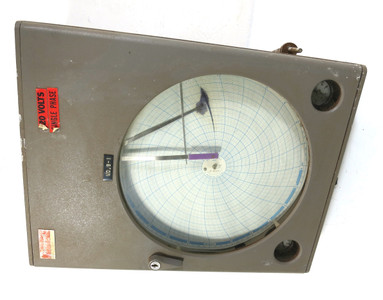 Image of Honeywell 602P1-D-91-111-74-H-Q-66 Circular Chart Data Recorder Class 60