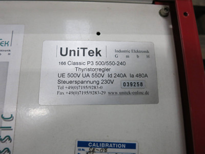 UniTek 166 Classic P3 500/550-240 Thyristor UE 500V UA 550V Id 240A Ia 480 (GA0231-2)