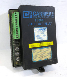 Carriere FB600E RMS Static Trip Relay Unit Mod 261 2611709 (DW2279-1)