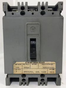 CH Westinghouse HFB3100A 100A Mark 75 Circuit Breaker 480/600V 3 Pole 100 Amp (EM3991-2)