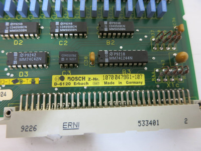 Bosch E 24V Input PLC 1070 047961-107 Input Module Card 107 (GA0304-4)