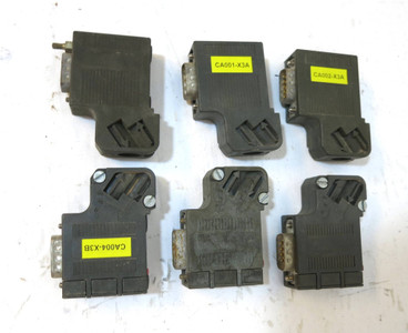 Image of Siemens 6ES7 972-0BA40-0XA0 Profibus Connector Simatic S7 PLC Simadyn (LOT OF 6)
