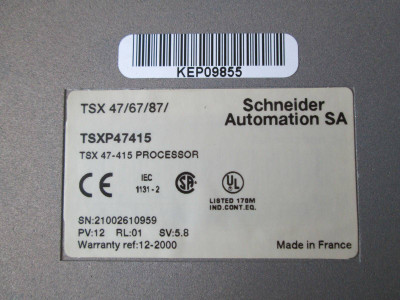 AEG Schneider TSXP47415 Processor Module TSX P47415 TSX 47 40 Modicon P 47 415 (EBI0150-8)