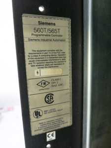 Siemens 560T / 565T Programmable Controller Module Simatic PLC Rack Chassis TI (DW2852-1)