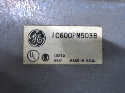 GE IC600PM503B Power Supply Series 6 Six Plus 6+ 115-230 VAC I/O Hi Cap Fanuc (DW2995-2)