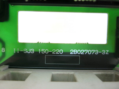 Hitachi 2B027073-3Z + 2B027011-5Z SJ300 VS Drive Control Board II-SJ3 ID-SJ3 (DW3217-5)