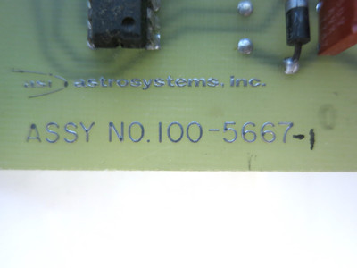 Astrosystems 100-5667-1 PLC Control I/O Circuit Board 100-5669 Card PCB (DW3222-1)