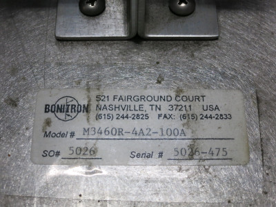 Bonitron M3460R-4A2-100A RideThru Voltage Regulator 460V M3460R4A2100A (DW3321-4)