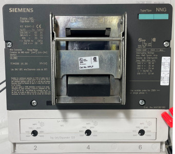 Siemens NNY3B100 1000A Circuit Breaker Type NNG w/ Aux & Alarm NG Frame 1000 Amp (EM4258-1)