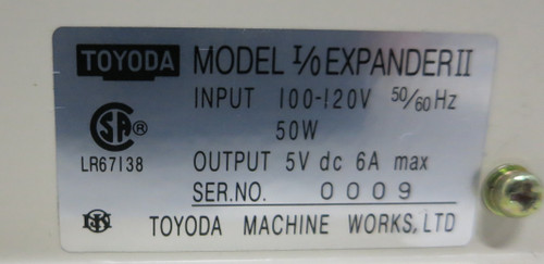 Toyoda Machine Works I/O Expander II Modular 100-120V 50W 5V 6A Max (GA0796-16)