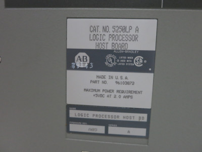 Allen Bradley 5250-LP +  5250-MLP1 Logic Processor Host Board PLC Module Pyramid (DW3897-1)