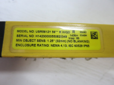 Banner USR5612Y 56"" R W/QD 1.25"" V-Series Micro-Screen 56 inch 55082 (GA0842-1)