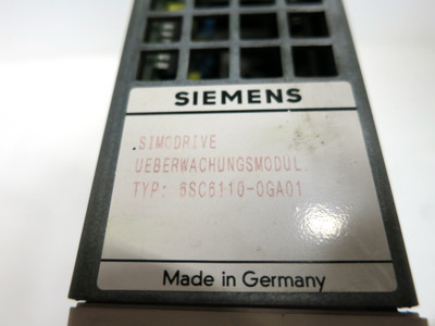 Siemens 6SC6110-0GA01 Simodrive Monitoring Module PLC 6SC61100GA01 0GAO1 (DW4173-1)