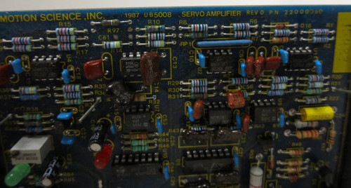 Motion Science Inc. UB5008 Servo Amplifier Rev D. 22000060 Circuit Board PLC (GA1028-1)