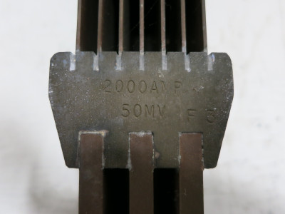 RAM Meter 2000A 50 MV Copper Current Shunt Bus-Type 2000 Amp Meter 50MV DC (DW4357-1)