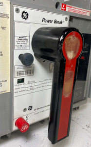 GE TC84SS 400A Power Break Circuit Breaker w/ 225 Amp Plug General Electric LI (EM4382-3)