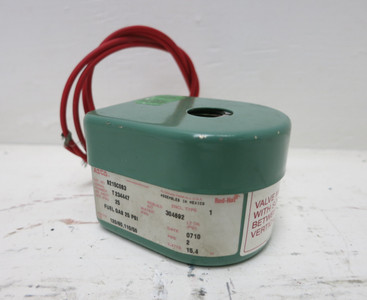 Image of NEW Asco Red-Hat 8215C083 3/8" Pipe Solenoid Valve 25 PSI 15.4W 120V
