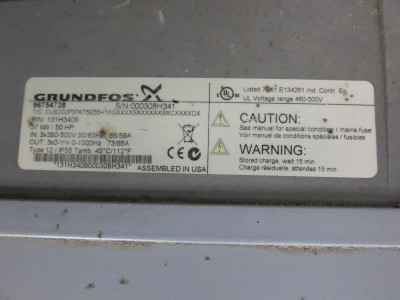 Grundfos 131H3409 50 HP Variable Speed VS Drive ADAP-Kool CUE 96754728 50HP 37kW (DW4653-1)