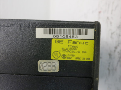 GE Fanuc IC660ELD100G 115V In/Out Genius PLC Module IC660ELD100-G I/O Input (EBI1855-50)