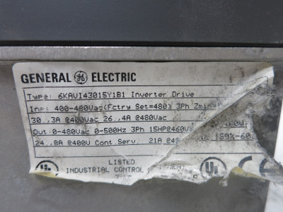 GE 6KAVI43015Y1B1 15HP AC VS Drive AV-300i 3PH 480V Inverter 21A 15 HP 6KAV1 (DW4715-4)