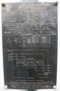 GE 5000-7000 kVA 13800 Delta 2400Y/1386 Pad Mount Oil Transformer 1684A @ 2400 V (PM3199-1)