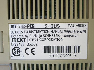 Toyoda Toyopuc-PCS TAU-6098 S-Bus Master Module PLC Unit JTEKT TAK6098 (DW4828-1)
