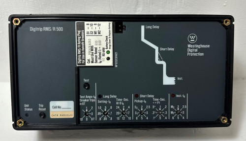 CH Westinghouse RH52CLSI 600A Trip Unit Digitrip RMS/R 500 PR6A06A060 LSI (EM4581-1)
