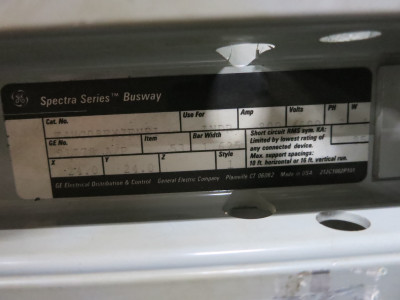 GE Spectra F4HC08EXJENEI 800A 600V Busway Expansion Joint 3PH 4W 800 Amp Bus Box (DW5040-3)