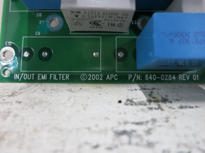 APC 640-0284 In/Out EMI Filter Board Rev 01 UPS 6400284 (DW5178-2)