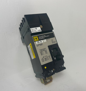 Image of Square D I-Line FA26020BC 20A 2 Pole Circuit Breaker 600V Type FA 20 Amp 2P HACR