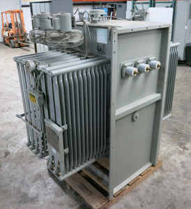 Image of GE 750-966 kVA 4800 Delta to 208Y/120 Pad Mount Oil Filled Transformer 3PH 208