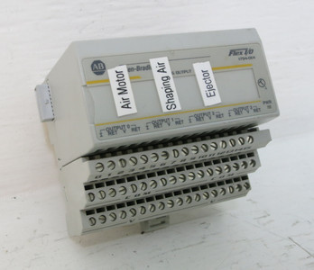 Image of Allen Bradley 1794-OE4 Ser B Flex I/O Analog Output PLC Module 1794-TB3 Base