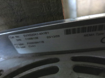 Eaton SVX020A1-4A1B1 25 HP SVX9000 AC VS Drive SVX-9000 25HP 480V Enclosed (DW5692-2)