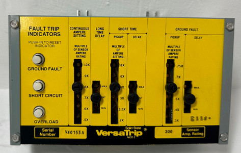 GE 568B670G48 300A Solid State VersaTrip Mod 2 Trip Unit 300 Amp LSG Ground (EM4852-1)