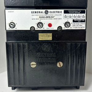 GE TBC43400F14G 400A Mag-Break Circuit Breaker 600V 3P 400 Amp General Electric (EM4854-10)