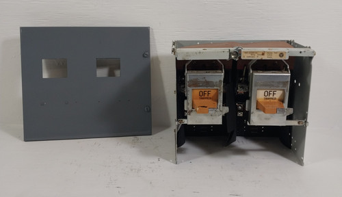 Image of Westinghouse Type W Dual 30 Amp Fusible 12" Motor Control Center Feeder Bucket